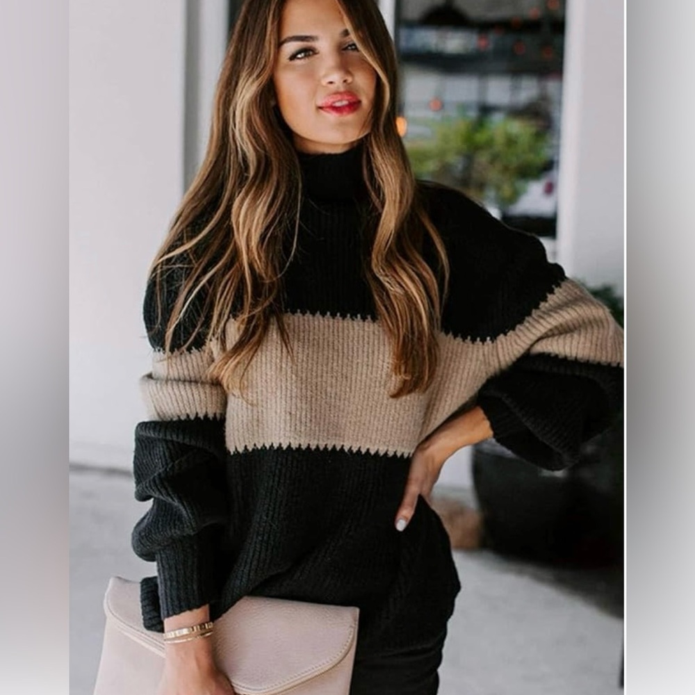 Angashion Women Sweaters-Oversized Chunky Knit